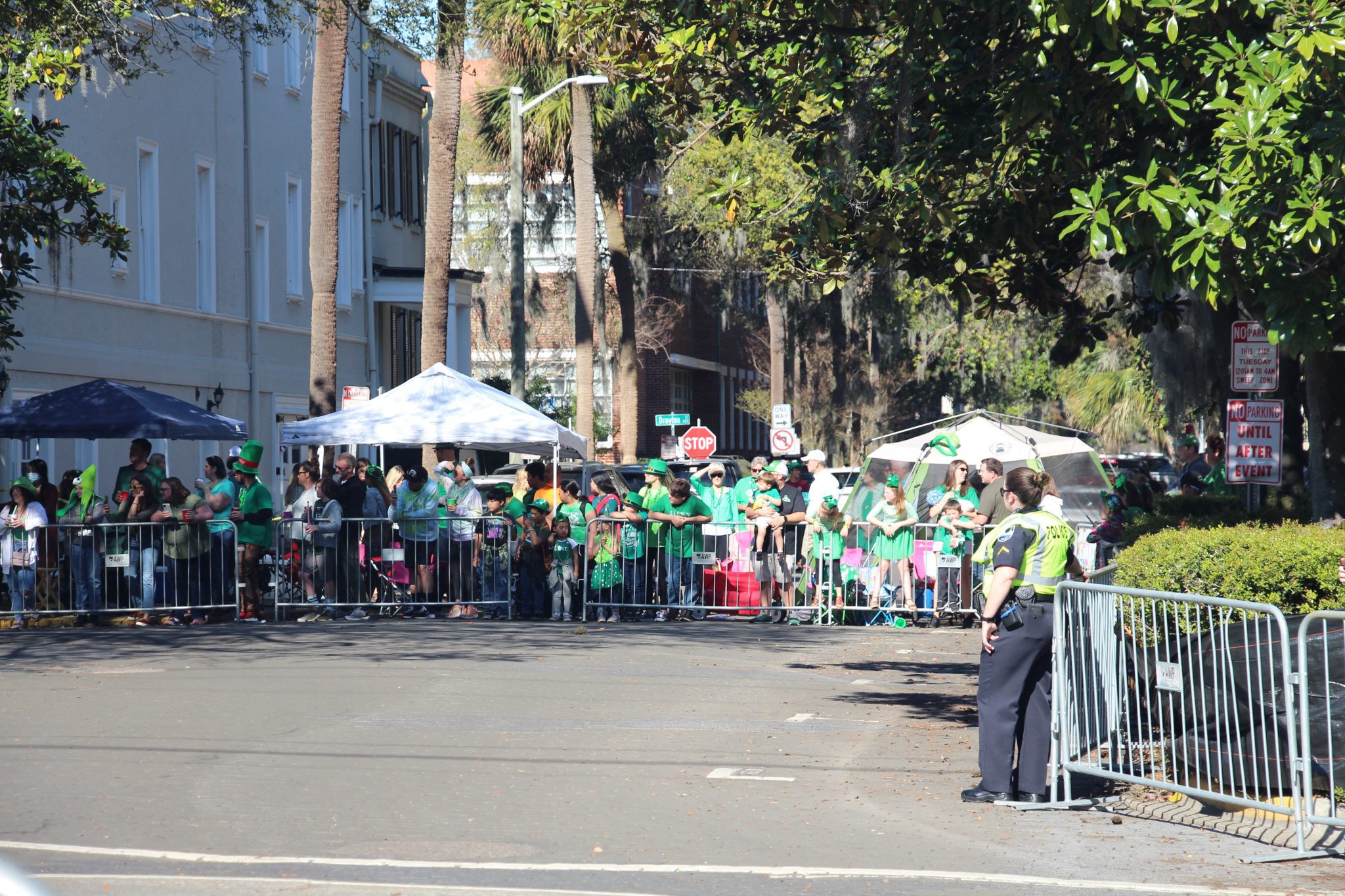 City Barricades Parade Savannah 