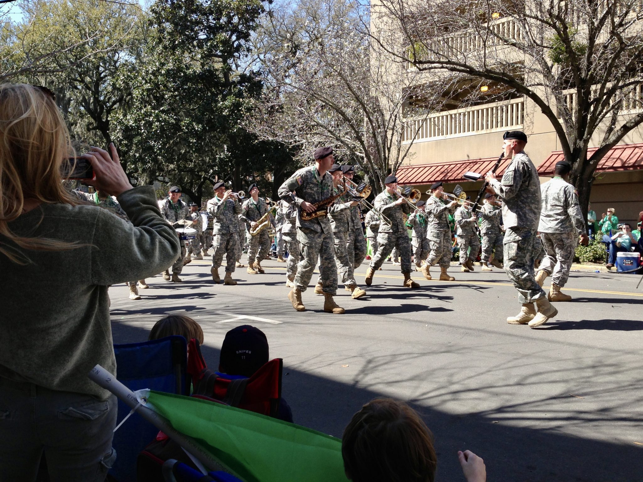 Soldiers Marching in Parade Savannah